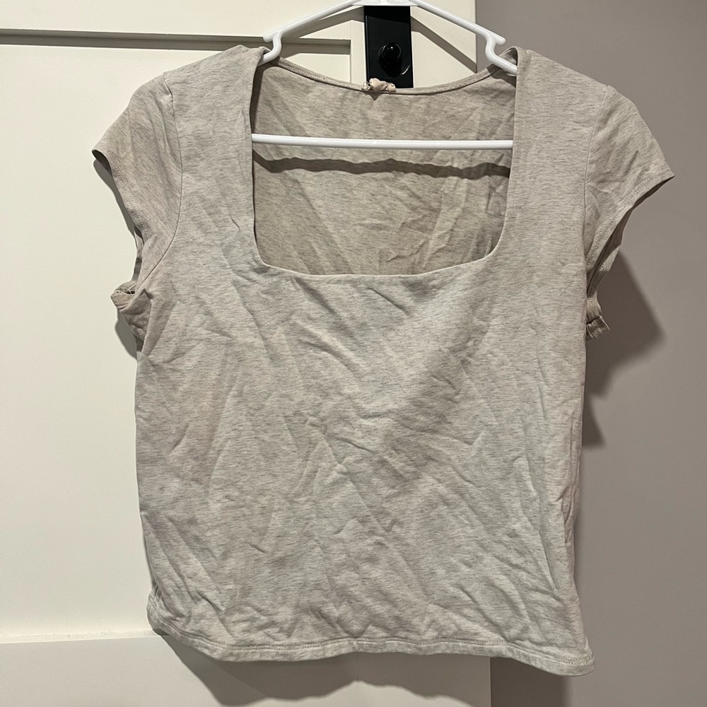 Garage Gray Women's Square-neck Top